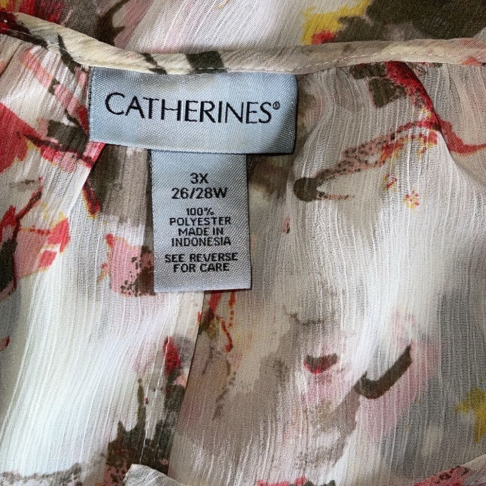 This Catherines Lightweight Peasant Top Soft,Ligh… - image 7